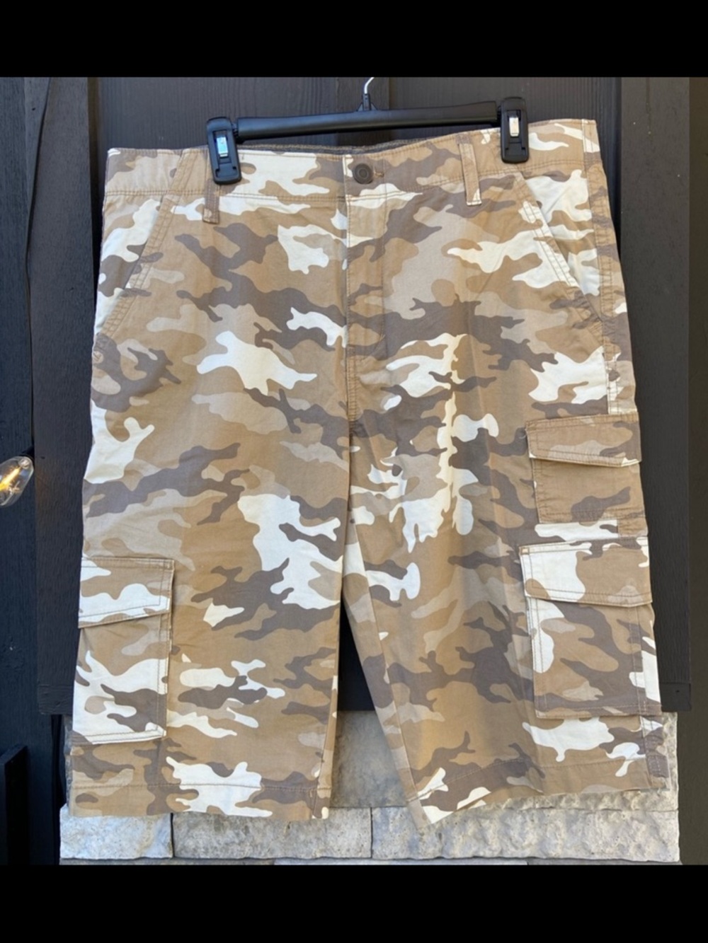 NEW George Men's Brown and Tan Cargo Shorts